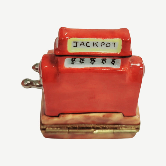 Jackpot Slot Machine Limoges Box Porcelain Figurine-LIMOGES BOXES games gambling united-CH8C280