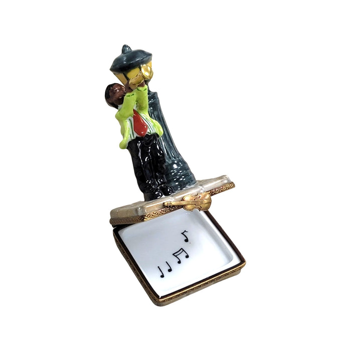 Jazz Man Limoges Box for Music Lovers Porcelain Limoges Music French Trinket Box