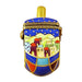 Jerusalem Scene Dreidel Box for Jewish Collectors Porcelain Limoges jewish French Trinket Box