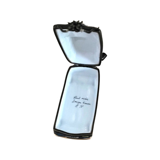 Just Married Limousine Keepsake Porcelain Limoges wedding vehicle French Trinket Box