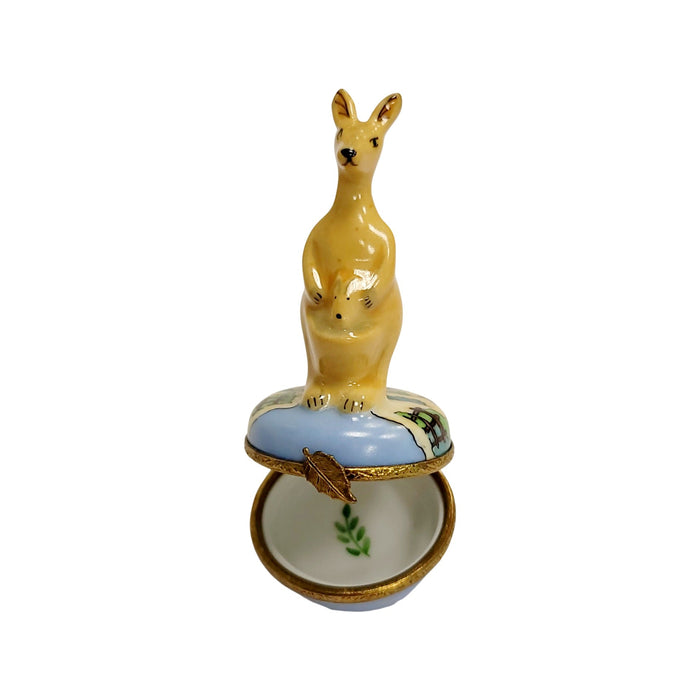 Kangaroo Limoges Box Treasure Porcelain Limoges wild animal French Trinket Box