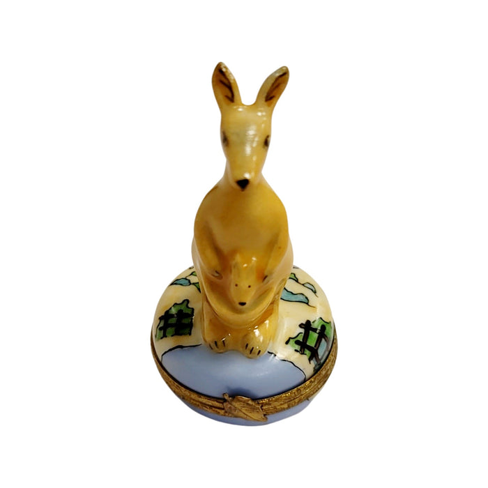 Kangaroo Limoges Box Treasure Porcelain Limoges wild animal French Trinket Box