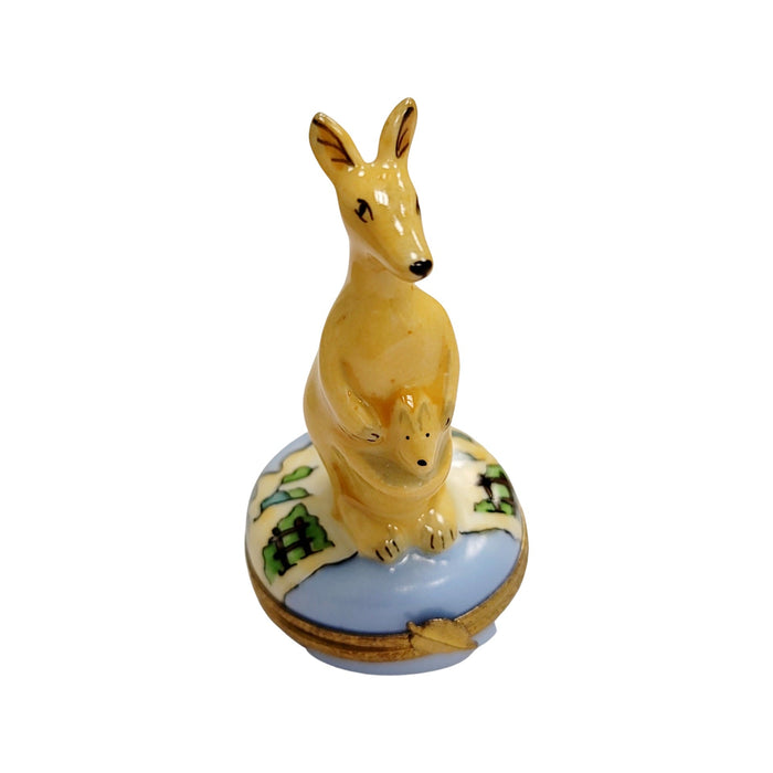 Kangaroo Limoges Box Treasure Porcelain Limoges wild animal French Trinket Box