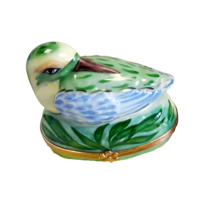 King Fisher Limoges Box for Collectors Porcelain Limoges bird birds French Trinket Box