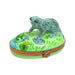 Kitten and Frog Limoges Box for Cat Lovers Porcelain Limoges Cat French Trinket Box