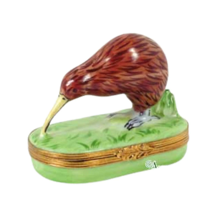 Kiwi Bird Limoges Box for Bird Lovers Porcelain Limoges bird French Trinket Box