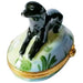 Black Labrador Limoges Box for Dog Lovers Porcelain Limoges Dog Dogs French Trinket Box