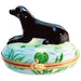 Black Labrador Limoges Box for Dog Lovers Porcelain Limoges Dog Dogs French Trinket Box