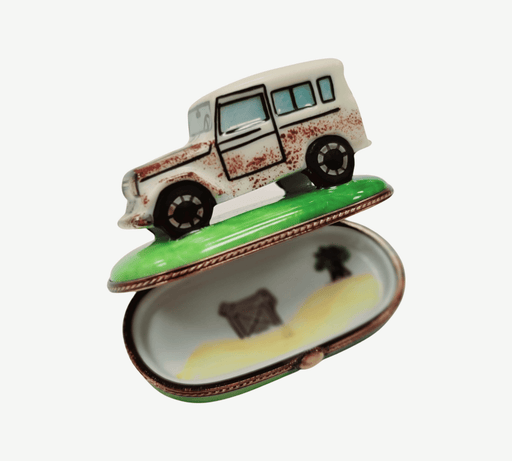 Land Cruiser Car Limoges Box for Collectors Porcelain Limoges vehicle French Trinket Box