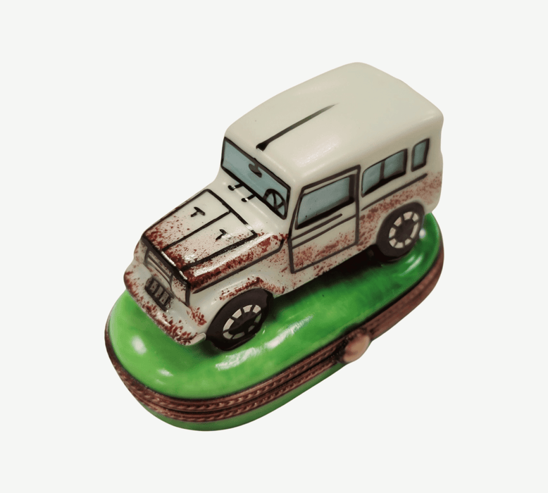 Land Cruiser Car Limoges Box for Collectors Porcelain Limoges vehicle French Trinket Box