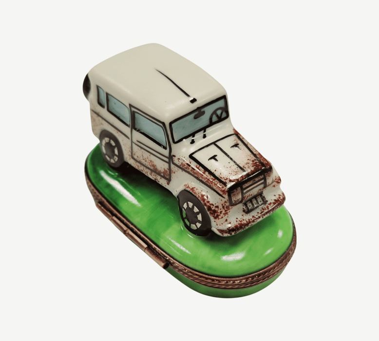 Land Cruiser Car Limoges Box for Collectors Porcelain Limoges vehicle French Trinket Box