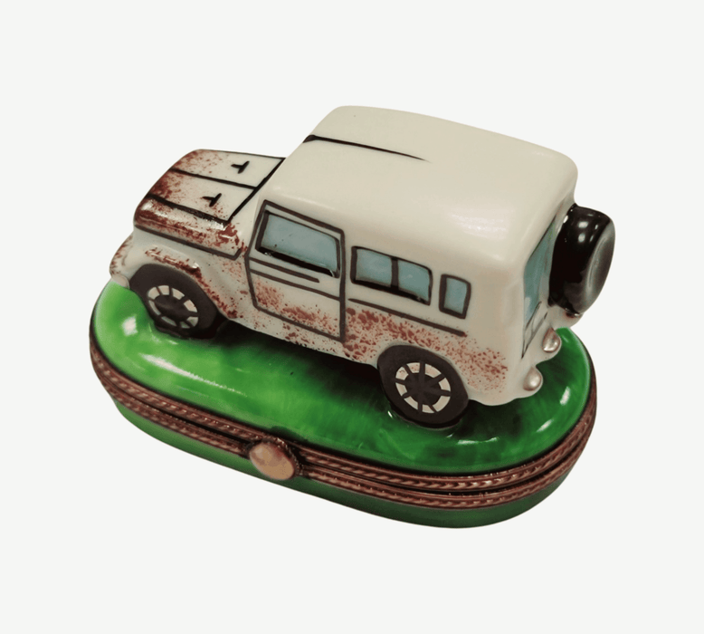 Land Cruiser Car Limoges Box for Collectors Porcelain Limoges vehicle French Trinket Box