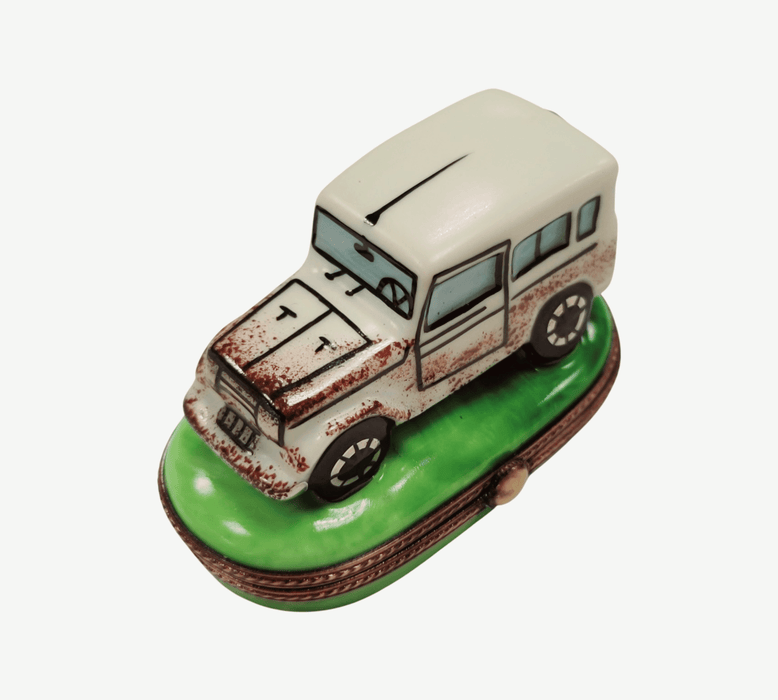 Land Cruiser Car Limoges Box for Collectors Porcelain Limoges vehicle French Trinket Box