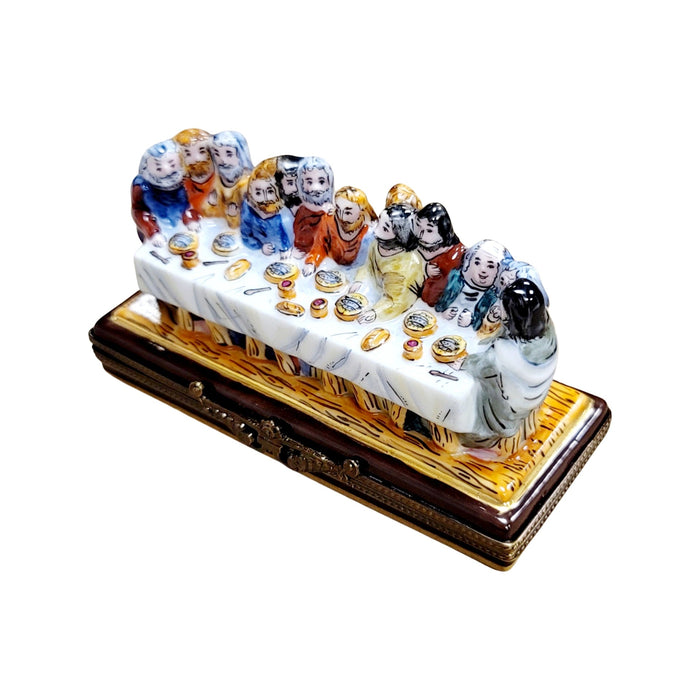Last Supper Jesus Limoges Box for Christian Collectors Porcelain Limoges christian French Trinket Box