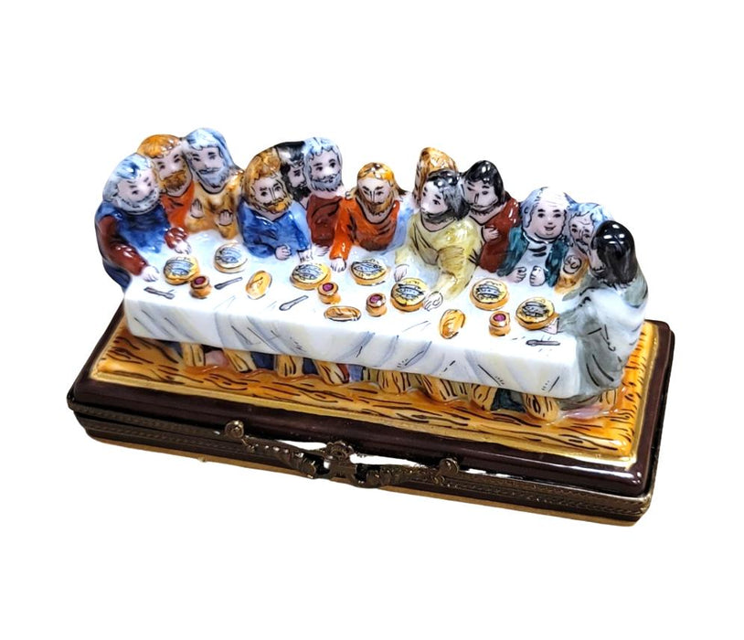 Last Supper Jesus Limoges Box for Christian Collectors Porcelain Limoges christian French Trinket Box
