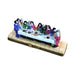 Jesus and the twelve apostles in full side view, a Last Supper Limoges box with gold clasp