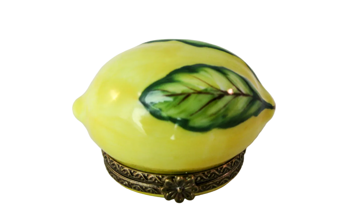 Lemon 1 Limoges Box - French Gift | Limoges Boutique Authentic Limoges Box