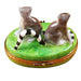Lemur Monkey Limoges Box for Wildlife Lovers Porcelain Limoges wild animals travel French Trinket Box