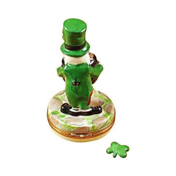 Fine art lovers will admire this Leprechaun Irish Limoges box