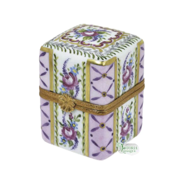 Elegant Limoges Box for Collectors Porcelain Limoges Perfume French Trinket Box