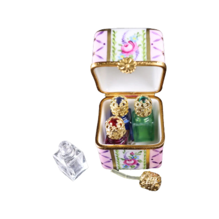 Elegant Limoges Box for Collectors Porcelain Limoges Perfume French Trinket Box