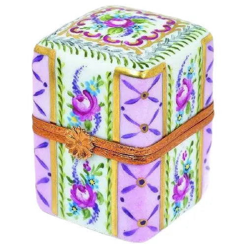 Elegant Limoges Box for Collectors Porcelain Limoges Perfume French Trinket Box