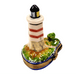 Lighthouse Boat Limoges Box for Sea Lovers Porcelain Limoges beach travel French Trinket Box