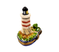 Lighthouse Boat Limoges Box for Sea Lovers Porcelain Limoges beach travel French Trinket Box