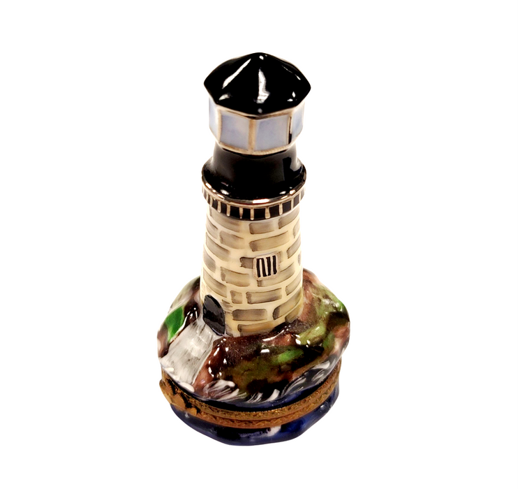 Lighthouse Limoges Box for Collectors Porcelain Limoges beach travel French Trinket Box