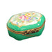 Lime Elegance Limoges Box for Home Décor Porcelain Limoges shaped French Trinket Box