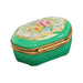 Lime Elegance Limoges Box for Home Décor Porcelain Limoges shaped French Trinket Box