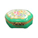 Lime Elegance Limoges Box for Home Décor Porcelain Limoges shaped French Trinket Box