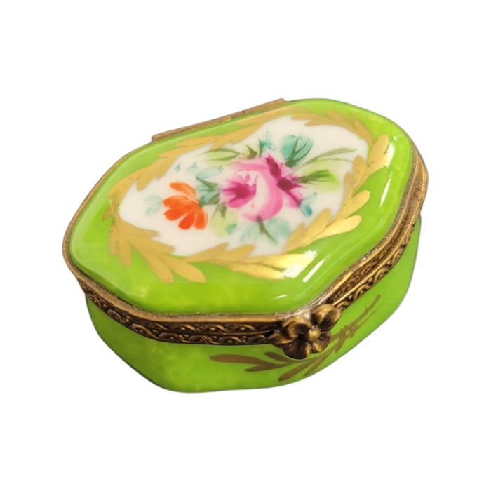 Lime Semi Oval Pill-LIMOGES BOXES traditional-CH11M189