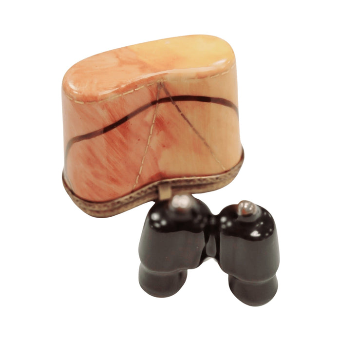 Limoges Boutique presents the Binoculars, a genuine Limoges box painted by hand in France
