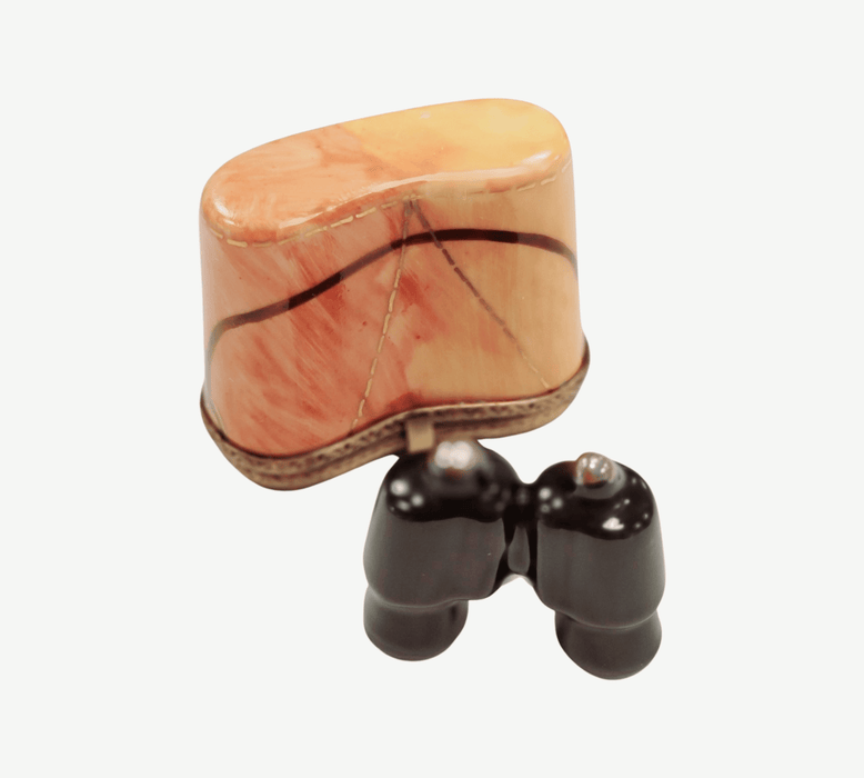 Binoculars Limoges Box Gift Porcelain Limoges sports world travel French Trinket Box