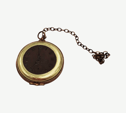 Limoges Pocket Watch Elegance for Timeless Collectors Porcelain Limoges home French Trinket Box