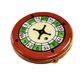 Limoges Roulette Wheel Box for Game Enthusiasts Porcelain Limoges games French Trinket Box