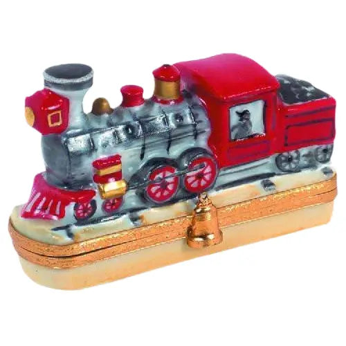Locomotive Limoges Box for Collectors Porcelain Limoges vehicle French Trinket Box