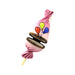 Lollipop Pink Balloons Limoges Box Porcelain Figurine-Circus Clown food-CH9J184