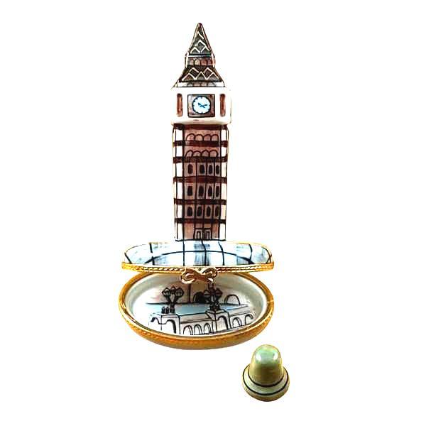 Big Ben Porcelain Collectible for Art Enthusiasts Porcelain Limoges travel world monuments French Trinket Box