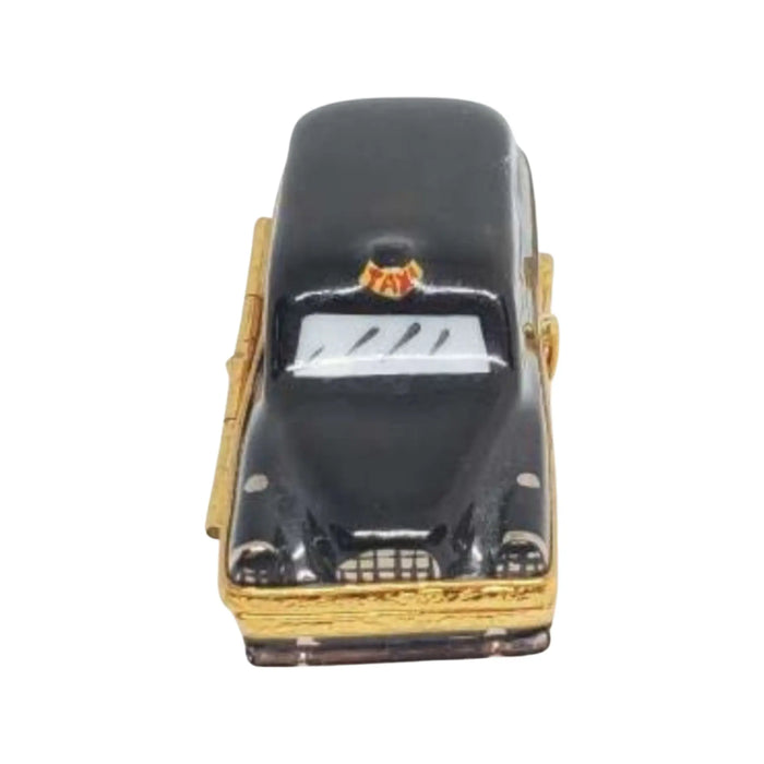 London Taxi Limoges Box for Collectors Porcelain Limoges vehicle travel French Trinket Box