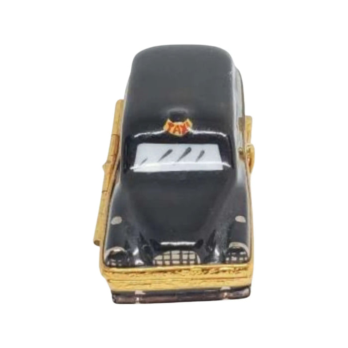 London Taxi Limoges Box for Collectors Porcelain Limoges vehicle travel French Trinket Box