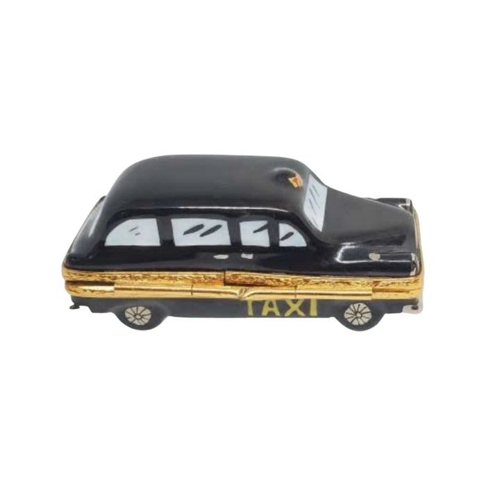 London Taxi Limoges Box for Collectors Porcelain Limoges vehicle travel French Trinket Box