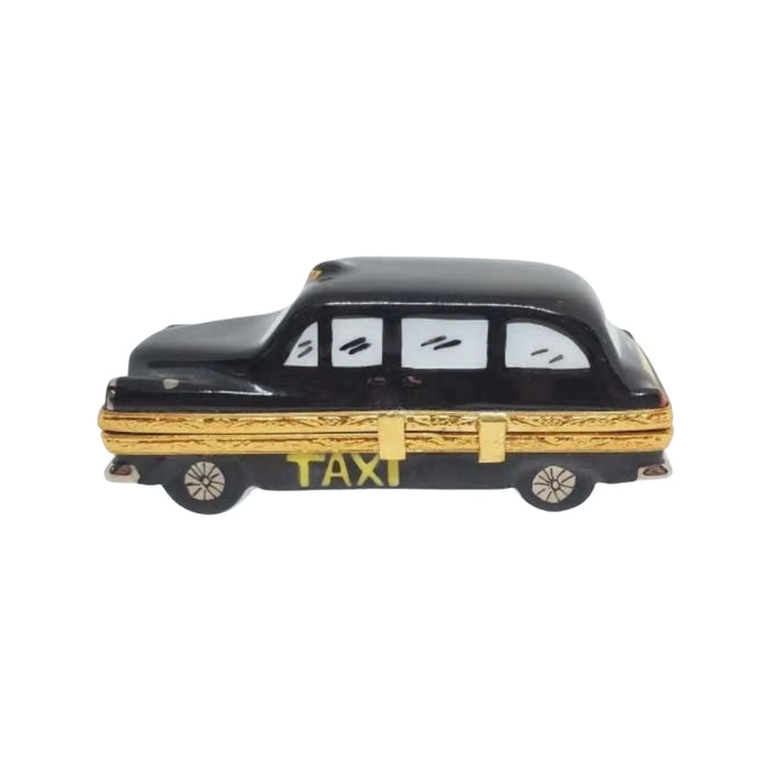 London Taxi Limoges Box for Collectors Porcelain Limoges vehicle travel French Trinket Box