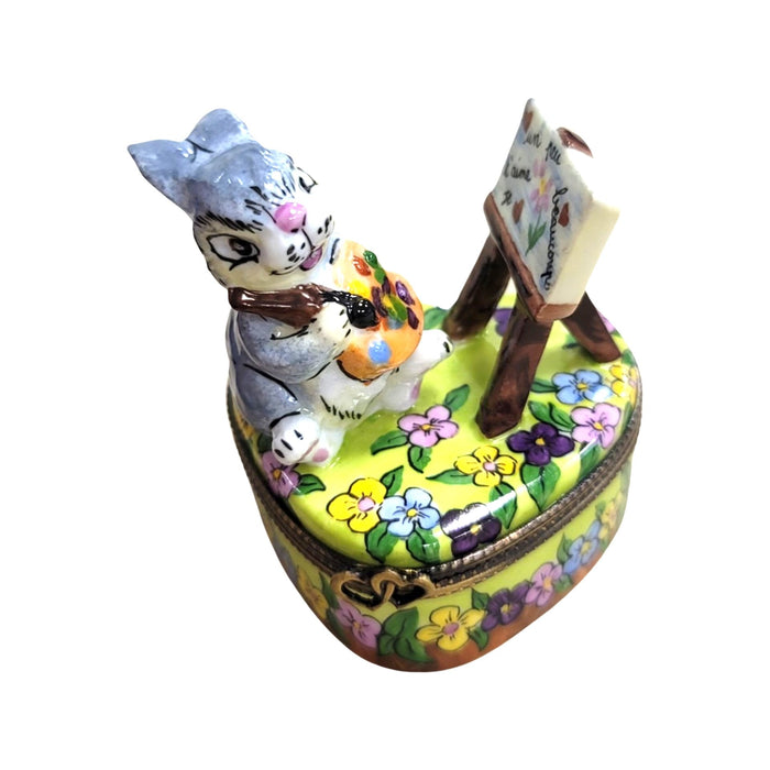 Love Bunny Limoges Box for Elegant Gifting Porcelain Limoges easter rabbit valentine love French Trinket Box