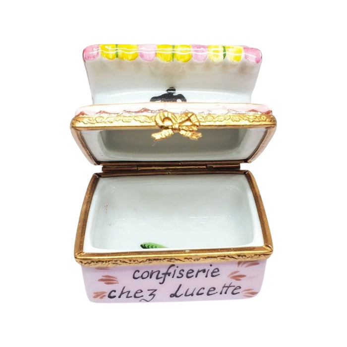 Lucette's Candy Shop for Collectors Porcelain Limoges Dessert professional French Trinket Box