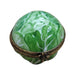 Lush Green Cabbage Limoges Box for Home Decor Porcelain Limoges vegetable French Trinket Box