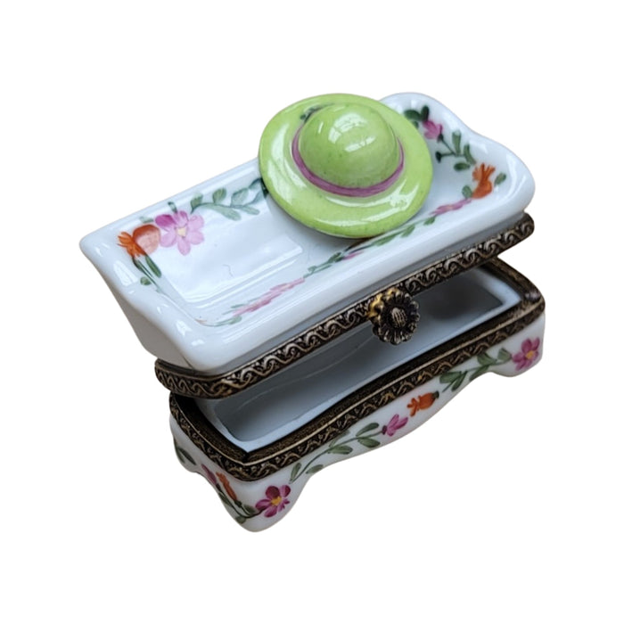Lutyens Garden Bench Limoges Box for Home Decor Porcelain Limoges Garden French Trinket Box