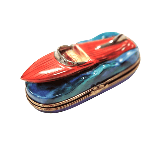Luxury Speed Boat Gift Porcelain Limoges boat French Trinket Box