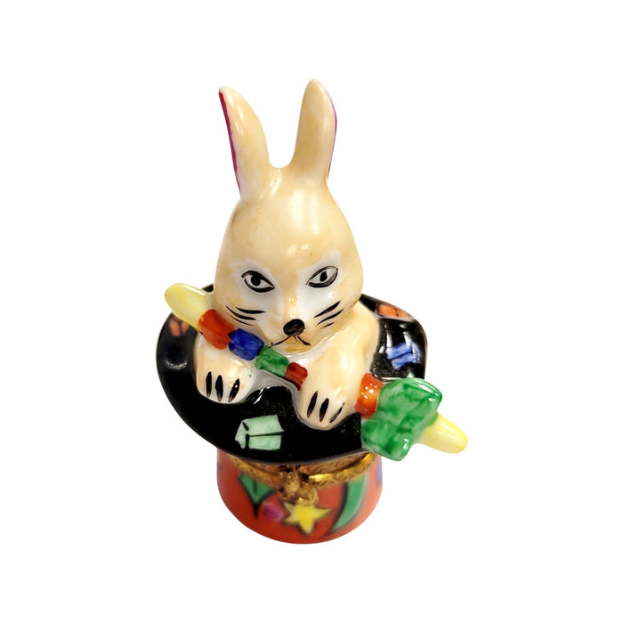 Magic Rabbit Limoges Box for Collectors Porcelain Limoges rabbit professional kids maternity fine spiritual French Trinket Box